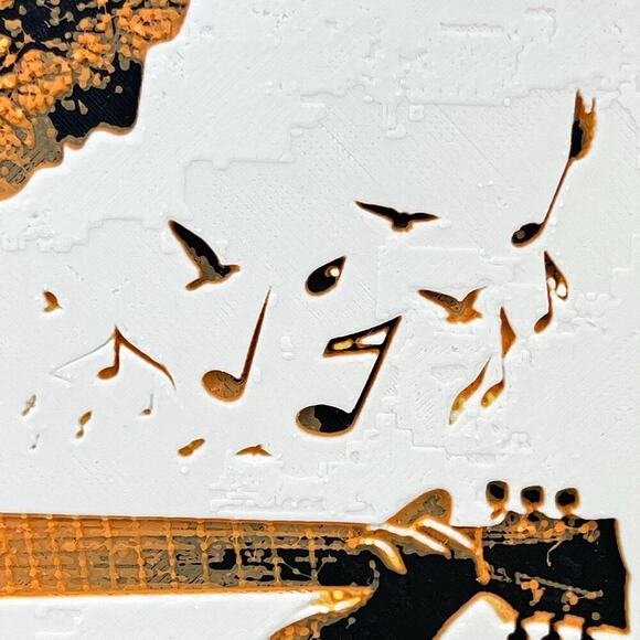 Sunset Serenade Wall Art, Acoustic Guitar Sunset Silhouette, Nature Guitar Art - Picture 8 of 10